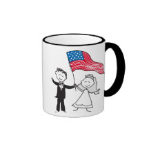 Independence Day Wedding Mug
