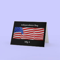 independence flag cards