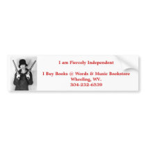 independent bookstore wheeling wv. bumper sticker