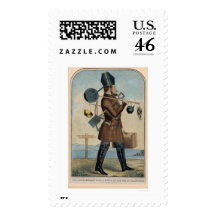 Independent Gold Hunter on His Way to California Stamps