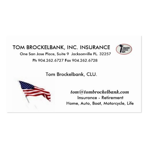 Independent Ins Agent logo, 21d467edcdad1638[1]... Business Cards (front side)