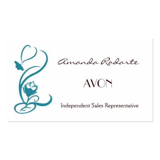 Independent Sales Representative , Amanda Rodarte Business Cards (front side)