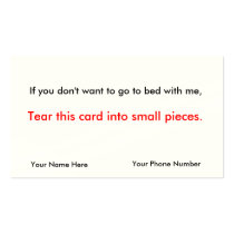 Indestructible Pick-up Card business cards by ggmillar Indestructible Pick-up Card business cards