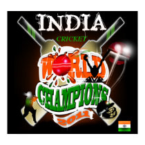 India 2011 ICC Cricket World Cup Champions Print