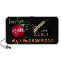 India 2011 ICC Cricket World Cup Champs Doodle Mp3 Speakers