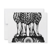 India Ashoka Chakra invitations