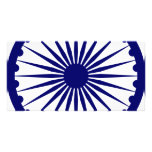 India Ashoka Chakra Photo Card Template