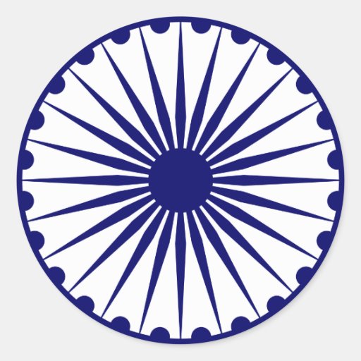 India Ashoka Chakra Stickers Zazzle