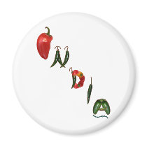 India Chili Peppers magnets by chili_state India Chili Peppers magnets