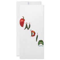 India Chili Peppers Personalized Rack Card