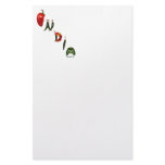 India Chili Peppers Personalized Stationery