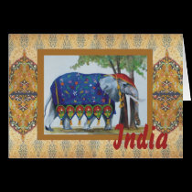 India Elephant card #1