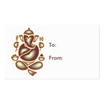India Elephant Meditation Gift Tag business cards