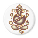 India Elephant Meditation Magnet