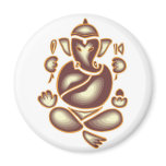 India Elephant Meditation Magnet