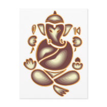 India Elephant Meditation Postcard