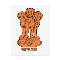 India Emblem postcards by FlagTshirts India Emblem postcards