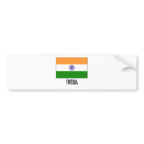 India Flag bumper stickers