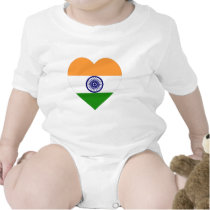 India Flag Heart t-shirts