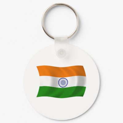 India Flag Keychain by LivingFlags2