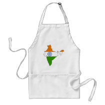 India flag map aprons