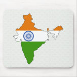 India Flag Map full size Mousepads