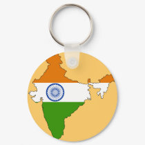 India flag map keychains