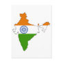 India flag map post cards