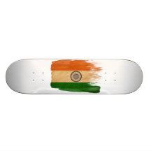 India Flag Skate Board