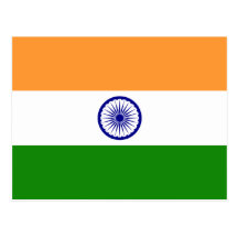India – Indian National Flag Postcards