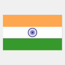 India – Indian National Flag Rectangular Sticker