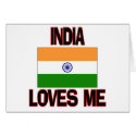 India Loves Me cards by flagshirt India Loves Me cards
