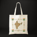 India Map Flag Border Bag