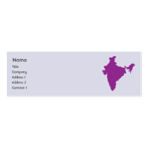 India - Skinny Business Card Template