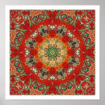 India Tile Mandala Print