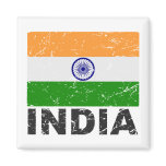 India Vintage Flag Refrigerator Magnets