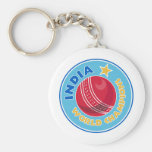 india world champions cricket ball key chains