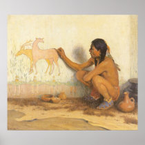 Indian Artist by Eanger Irving Couse Print