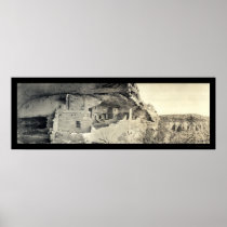 Indian Balcony House Photo 1918 Print