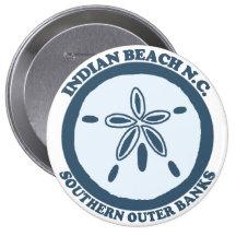 Indian Beach. Pinback Button