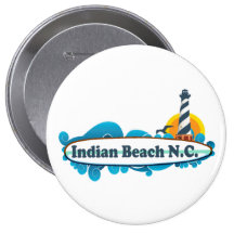 Indian Beach. Pinback Button