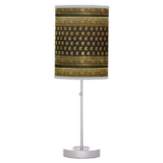 INDIAN BLACK SILK TABLE LAMP