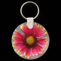 Indian Blanket Flower Keychain