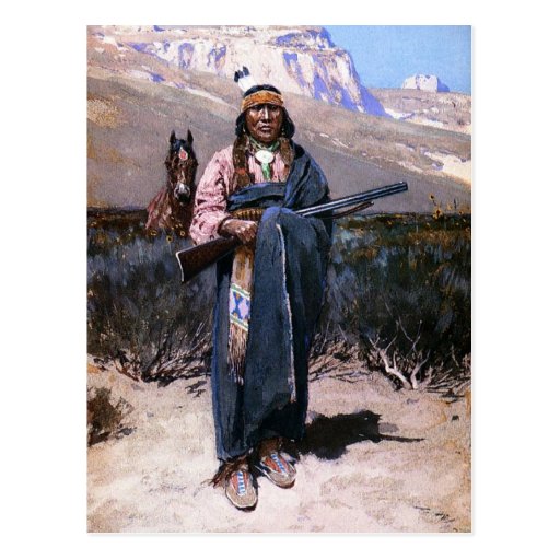 indian-brave-1891-postcard-zazzle