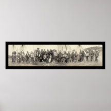 Indian Centennial Band Photo 1911 Print