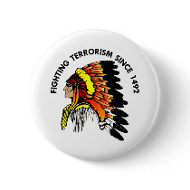 Indian Chief Fighting Terrorism Pin