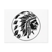 Indian Chief Head Post Cards