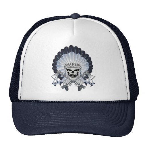 Indian Chief Skull Hats