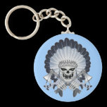 Indian Chief Skull keychains