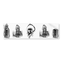 Indian Chiefs Bumper Sticker bumper stickers
